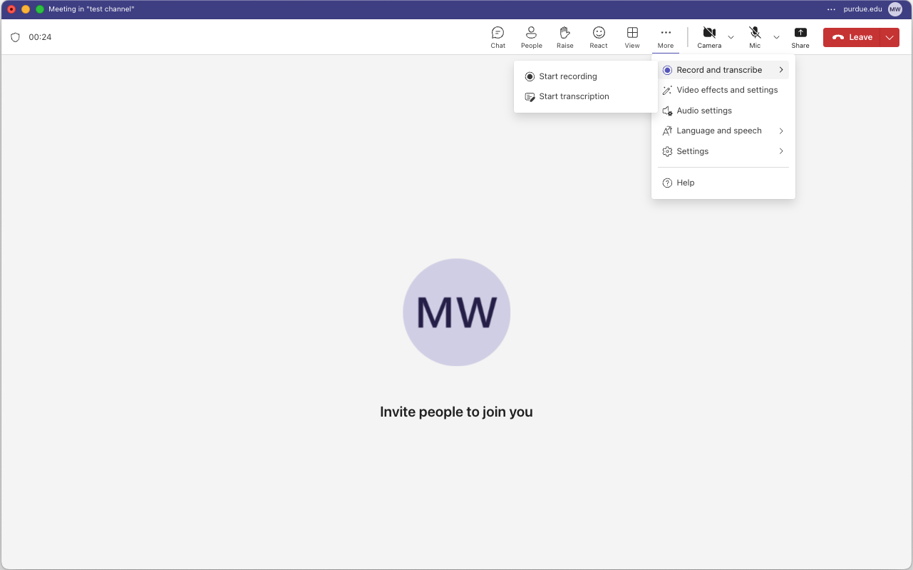 Recording and Transcribing